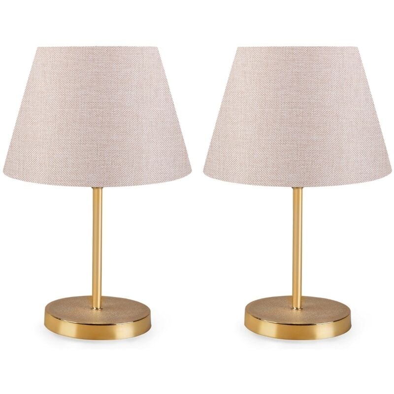 Wellhome - Lampe de table como 37 cm Creme