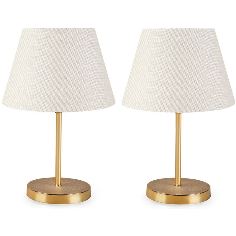 Wellhome - Lampe de table como 37 cm Creme