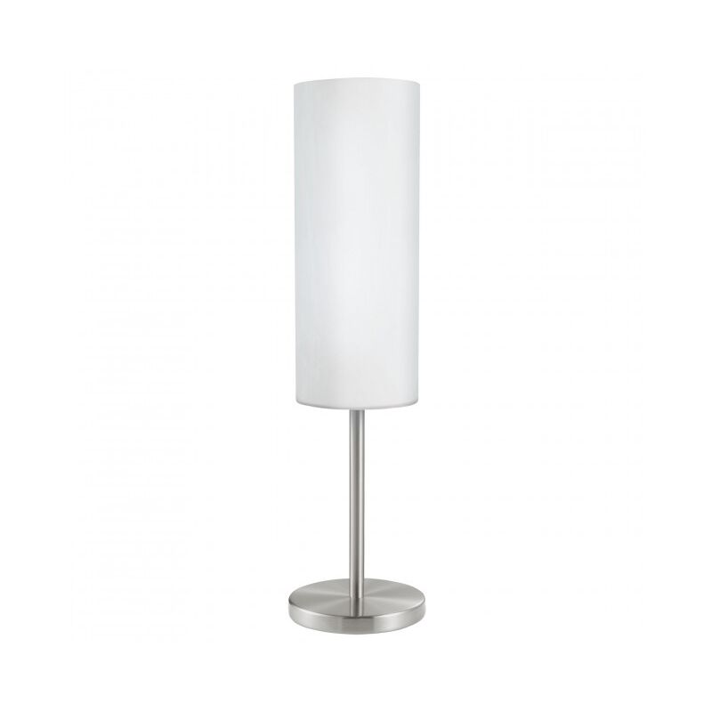 

Lámpara de sobremesa de metal y cristal esmerilado 220-240 V IP20 | Blanco - Vetro
