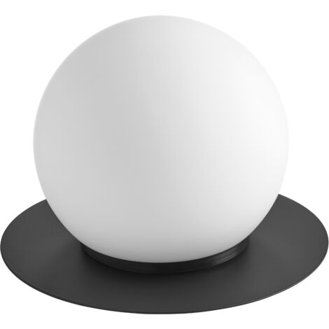 Lámpara de sobremesa FLOC BK E27 Opal Glass