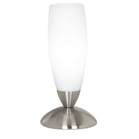 Lámpara de sobremesa Goblet en cristal fino blanco Eglo.