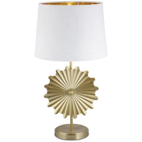 Lámpara de sobremesa rinconera modelo Oris acabado dorado 62cm(alto) 33cm(ancho)
