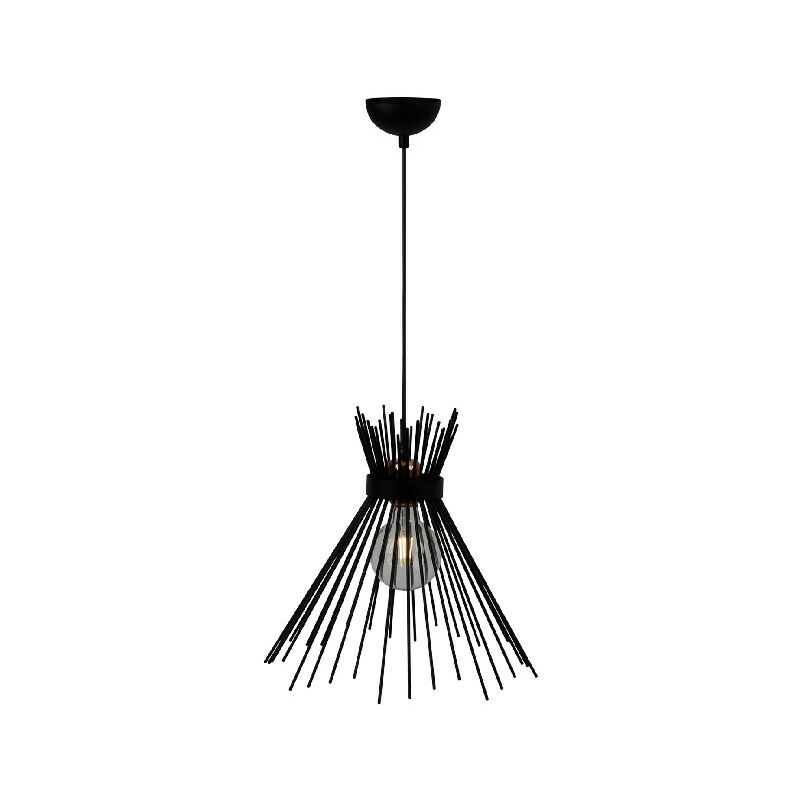 

Lampara de Suspension Brush - Lampara de arana - Techo - Negro, Cobre en Metal, 36 x 36 x 80 cm, 1 x E27, Max 100W