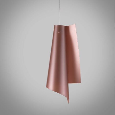 Lámpara de suspensión en Polilux VELA Cobre diámetro 19 x h49 cm
