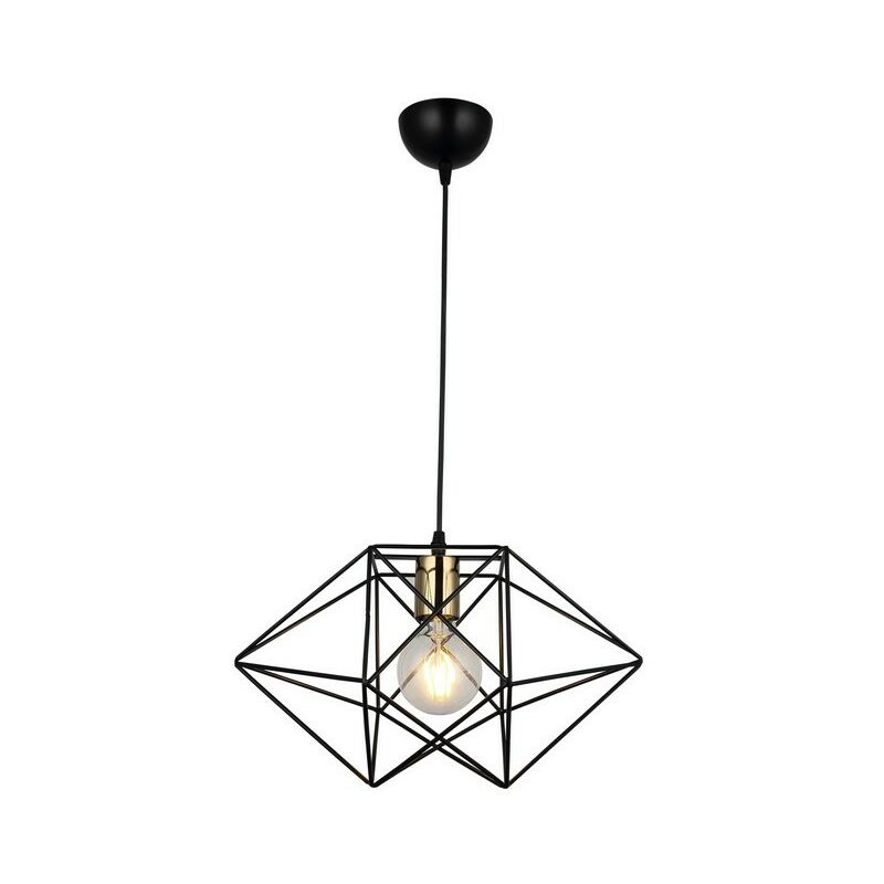 

Lampara de Suspension Este - Arana - Lampara de techo - Oro, Negro en Metal, 22 x 38 x 115 cm, 1 x E27, 40W