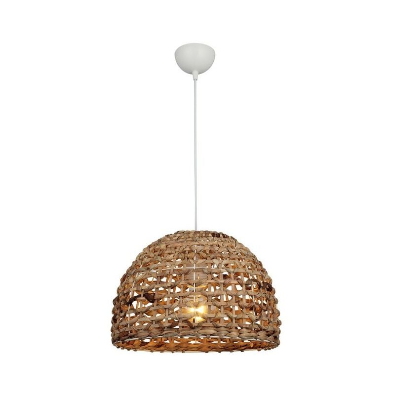 

Lampara de Suspension Evan - Arana - Lampara de techo - Crudo, Negro en Metal, Cuerda, 35 x 35 x 83 cm, 1 x E27, 40W