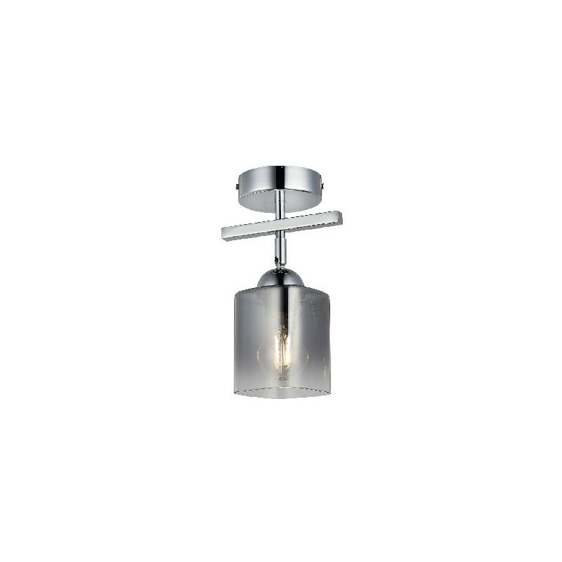 

Lampara de Suspension Fallby - Luz de techo - de la pared - Cromo en Metal, Vidrio, 10 x 16 x 27 cm, 1 x E27, Max 40W