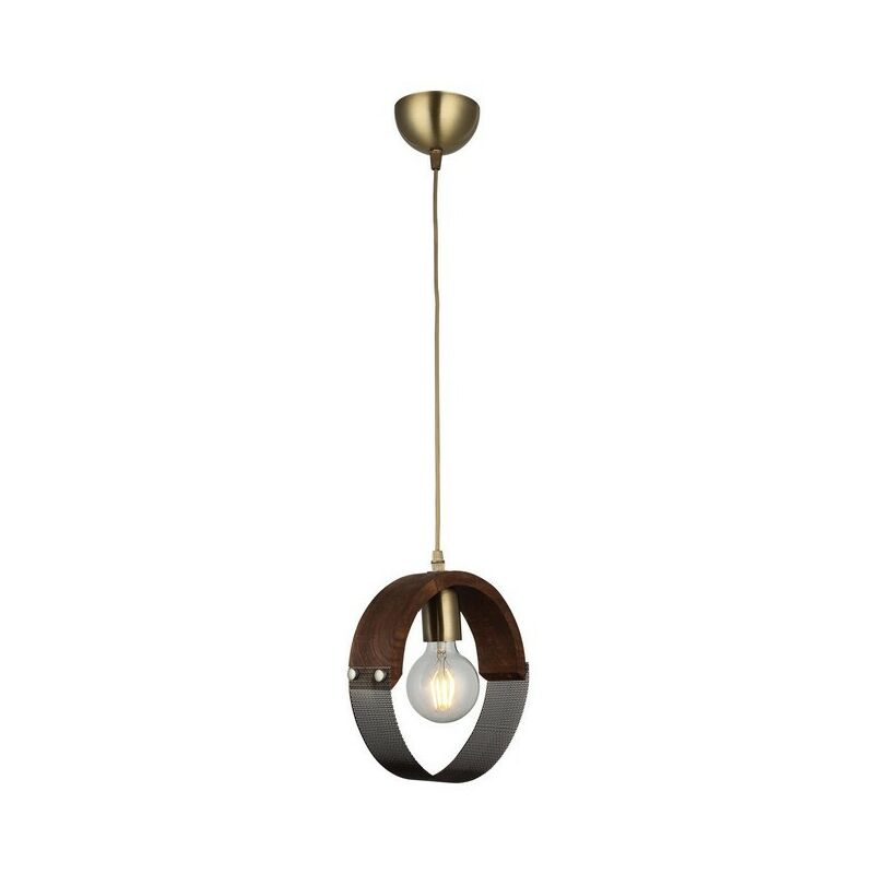 

Lampara de Suspension Manya - Arana - Lampara de techo - Oro, Madera en Metal, Madera, 6 x 22 x 89 cm, 1 x E27, 40W