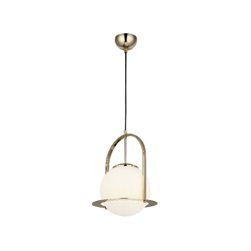 

Lampara de suspension Metal Black - arana - Lampara de techo - Oro en Metal, Vidrio, 20 x 20 x 110 cm, 1 x E27, Max 40W