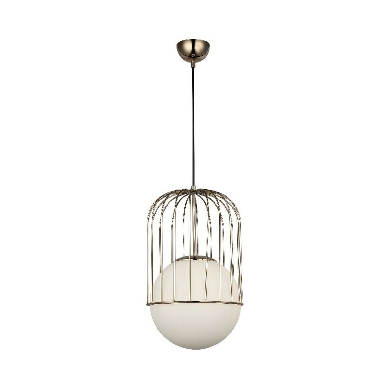 

Lampara de suspension Multi - arana - Lampara de techo - Oro en Metal, Vidrio, 25 x 25 x 115 cm, 1 x E27, Max 40W