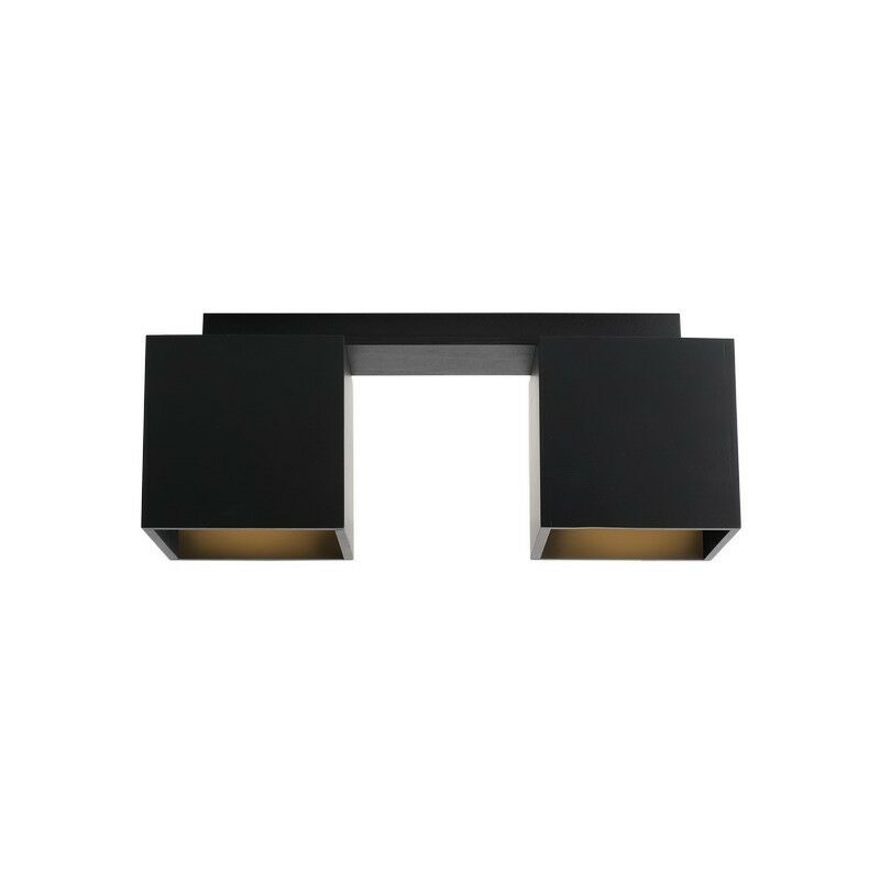 

Lampara de Suspension Norma - Lampara de techo - Lampara de techo - Negro en Madera, Metal, 36 x 12 x 14,5 cm, 2 x GU 10, Max 35W