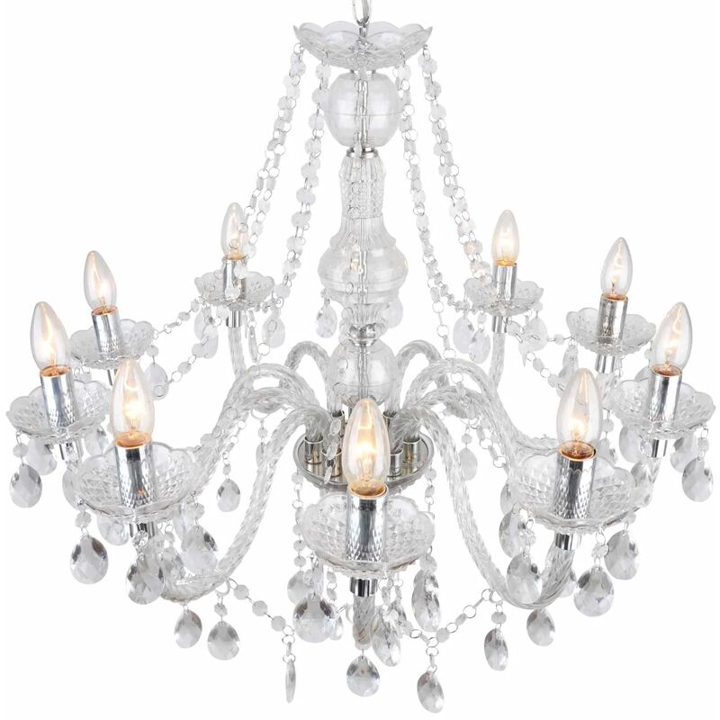 

LÁMPARA DE TECHO 10 LUCES LIONETTA TRANSPARENTE - Lúzete