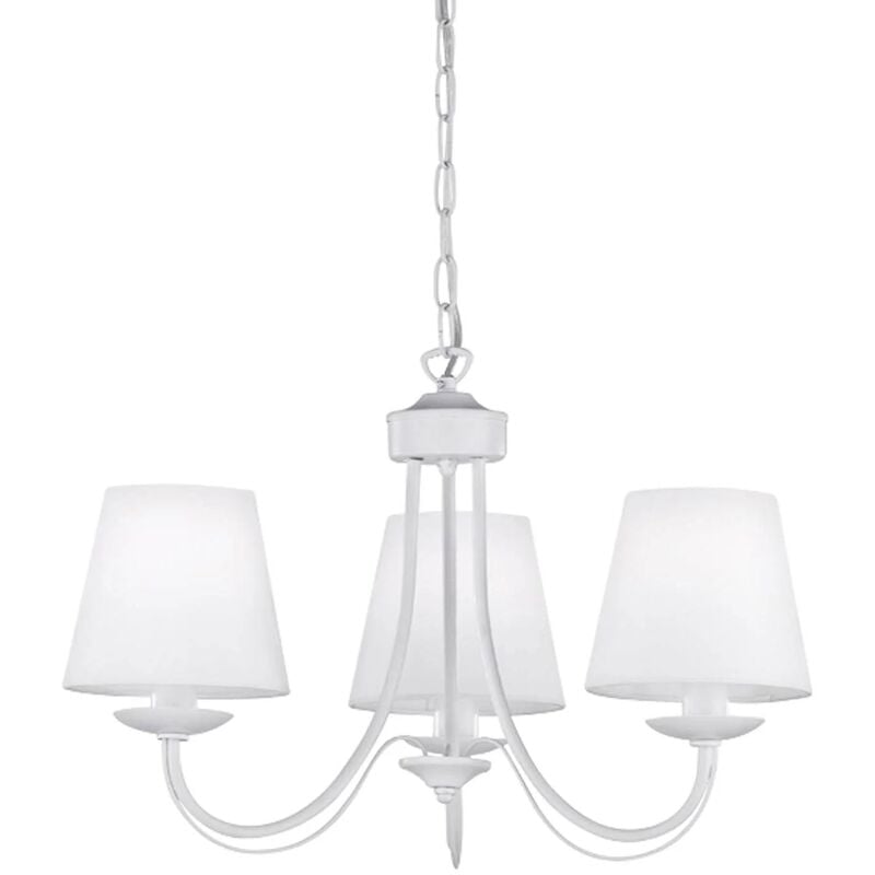 

LÁMPARA DE TECHO 3 LUCES ARIZONA BLANCA - Lúzete