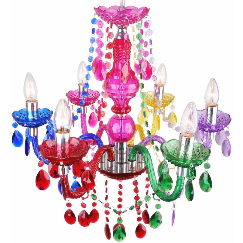 

Lúzete - Lámpara De Techo 6 Luces Vivalda Multicolor