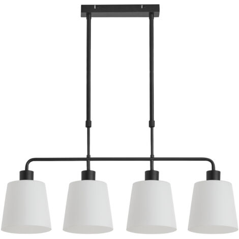 Lámpara de techo alargada DEKO negro 4xE27