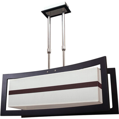 Lámpara de Techo CAPRICORNIO 2xE27 Wengue/Cromo