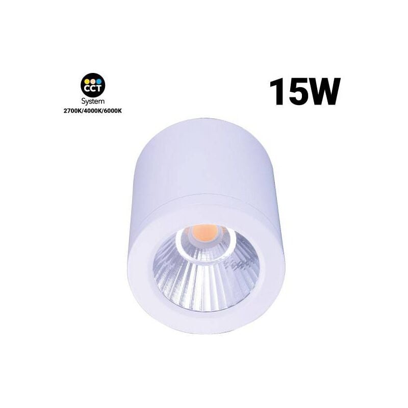 

Barcelona Led - Lámpara de techo CCT mini 'GESS' COB 15W IP54 | Blanco