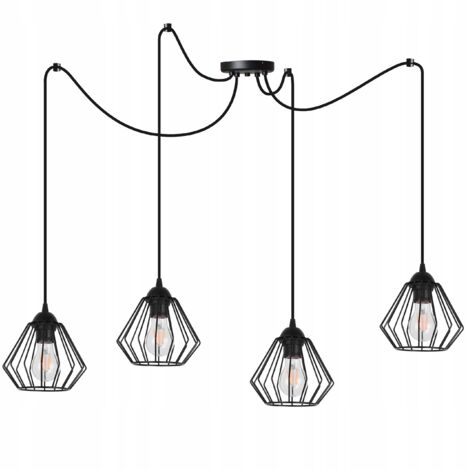 Lámpara de techo colgante araña SPIDER loft E27 LED