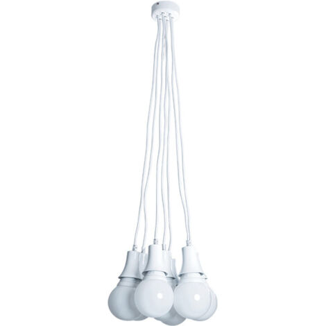 Lámpara de techo colgante ARCO-IRIS 7xE27 30d Blanco