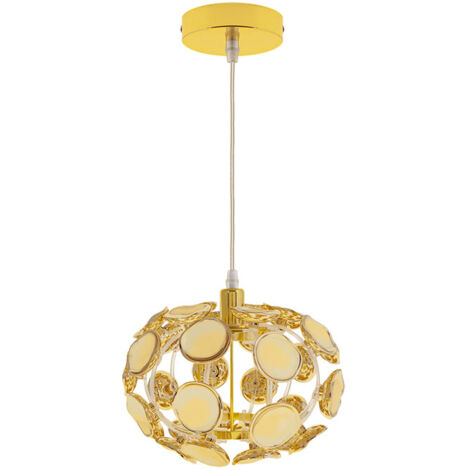 Lámpara de techo colgante AYLLA 1xE14 25d Oro