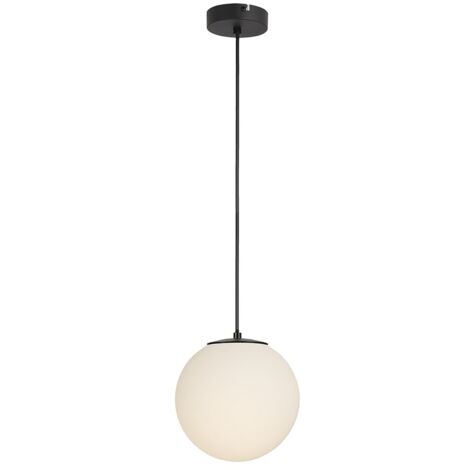 Lámpara de techo colgante Boston Negro Opal 1xE14
