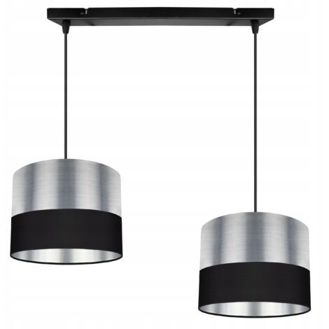 LÁMPARA DE TECHO COLGANTE CROMADA PANTALLA LED