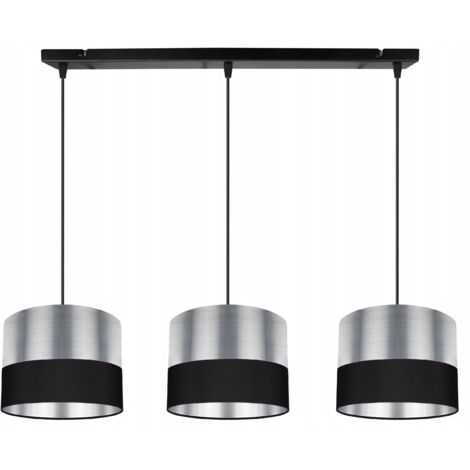 LÁMPARA DE TECHO COLGANTE CROMADA PANTALLA LED