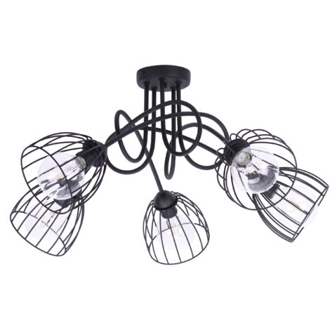 Lámpara de techo colgante de alambre estilo LOFT Edison