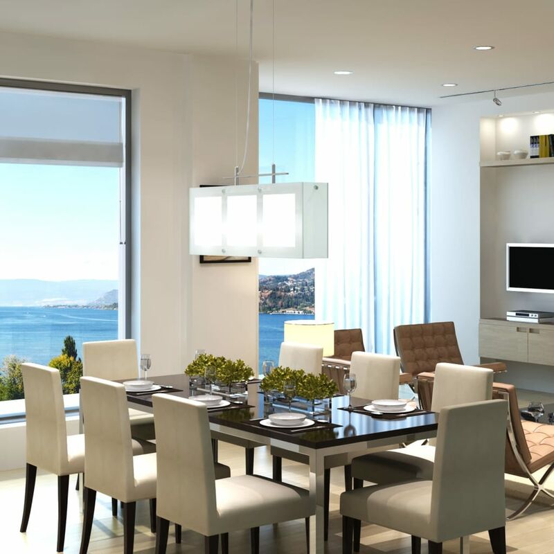 

Lámpara de techo colgante de vidrio, para el comedor, 3 x E14