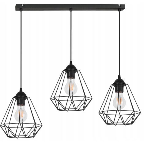 LÁMPARA DE TECHO COLGANTE DIAMOND LOFT EDISON RETRO