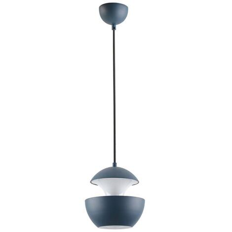 LAMPARA DE TECHO COLGANTE   E27 AZUL   BLANCO
