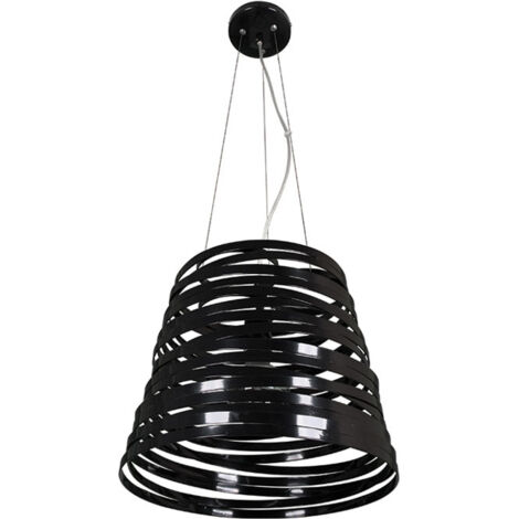Lámpara de techo colgante ELSA 1xE27 40d Negro