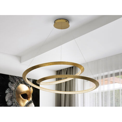 LÁMPARA DE TECHO COLGANTE ETERNITY PAN ORO Ø97