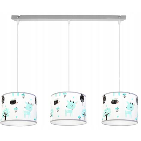 LÁMPARA DE TECHO COLGANTE INFANTIL LOFT, PANTALLA LED
