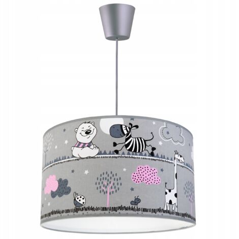 LÁMPARA DE TECHO COLGANTE INFANTIL LOFT, PANTALLA LED