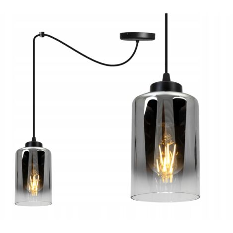 LÁMPARA DE TECHO COLGANTE LÁMPARA DE ARANA LOFT ELEGANTES LÁMPARAS DE CRISTAL GRAFITO