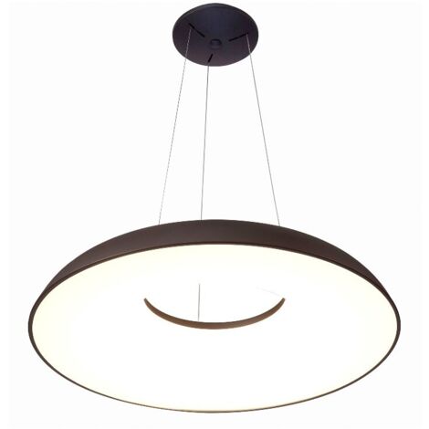 LAMPARA DE TECHO COLGANTE LED REGULABLE 80W 3000K NEGRA