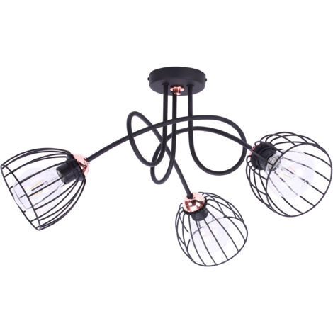 LÁMPARA DE TECHO COLGANTE LOFT METAL E27 LED