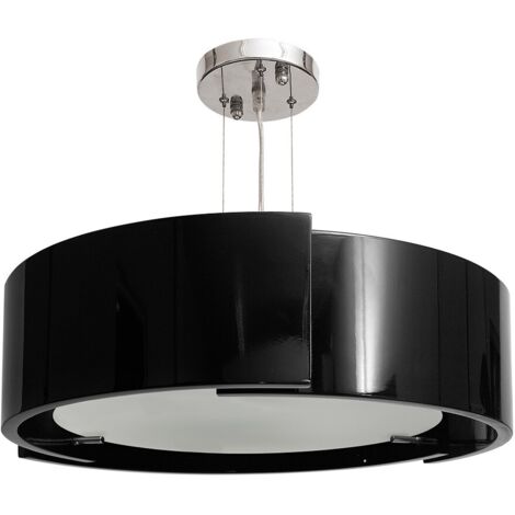 Lámpara de techo colgante OSLO 3xE27 37d Negro/Cromo