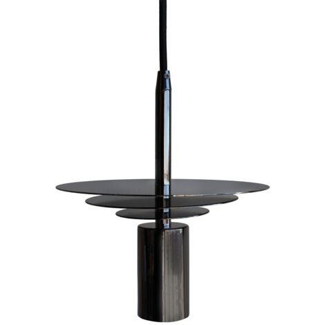 Lámpara de techo colgante “Saturno” E27 IP20 fabricado en metal color grafito