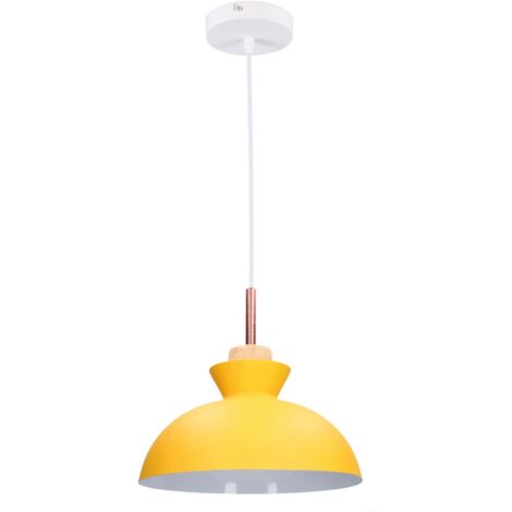 Lámpara de techo colgante Serie Sompara E27 Ø280mm Amarillo