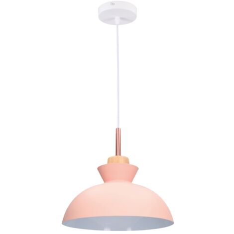 Lámpara de techo colgante Serie Sompara E27 Ø280mm Rosa