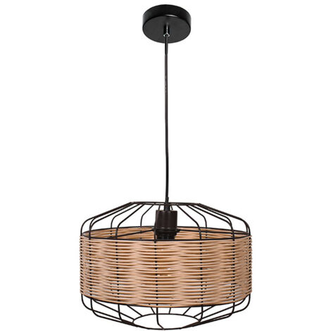 Lámpara de techo colgante SOLANGE 35d Rattan Márron