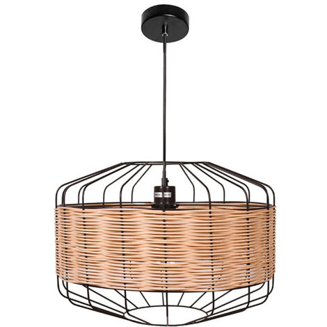 Lámpara de techo colgante SOLANGE 45d Rattan