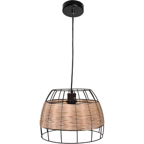 Lámpara de techo colgante SOTERO 32d Rattan Márron