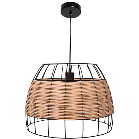 Lámpara de techo colgante SOTERO 42d Rattan Márron