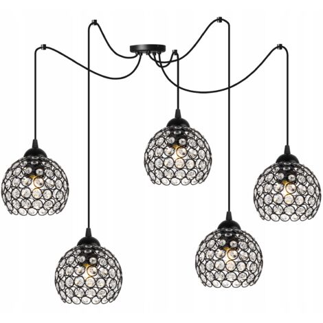 LÁMPARA DE TECHO COLGANTE SPIDER, PLAFÓN DE CRISTAL