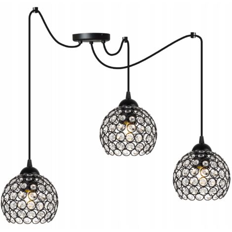 LÁMPARA DE TECHO COLGANTE SPIDER, PLAFÓN DE CRISTAL