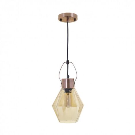 Lámpara de techo colgante ZIVA 1xE27 18d Bronce