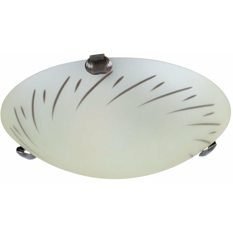 

Lámpara de techo lámpara de comedor de vidrio patrón redondo CONTROL REMOTO en un juego que incluye bombillas LED RGB